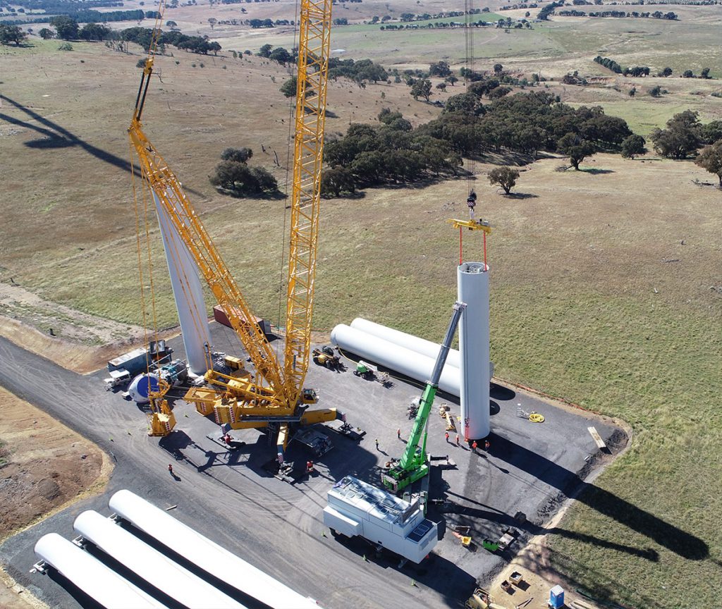 BOOM Logistics team transporting an oversized load on a specialised trailer