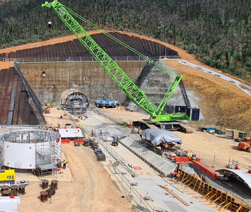 BOOM Logistics crane operating at a wind farm